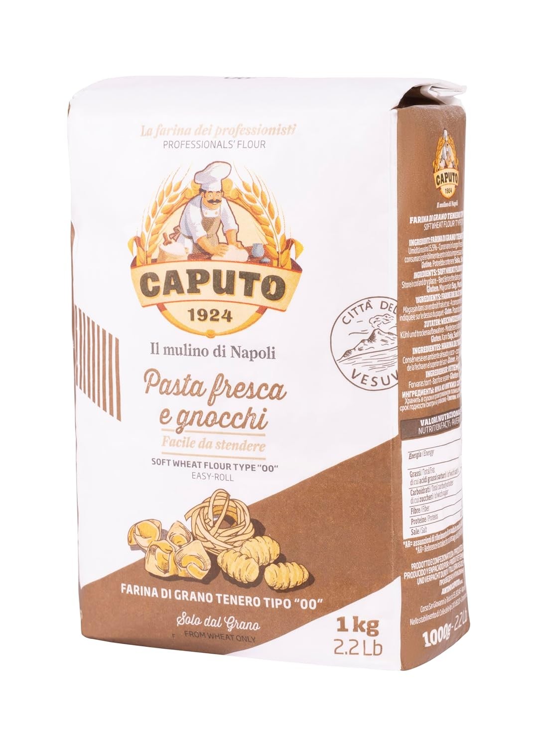 00 Antimo Caputo Pasta & Gnocchi Flour 2.2 Lb Bag- 35.2 Ounce (Pack of 1)