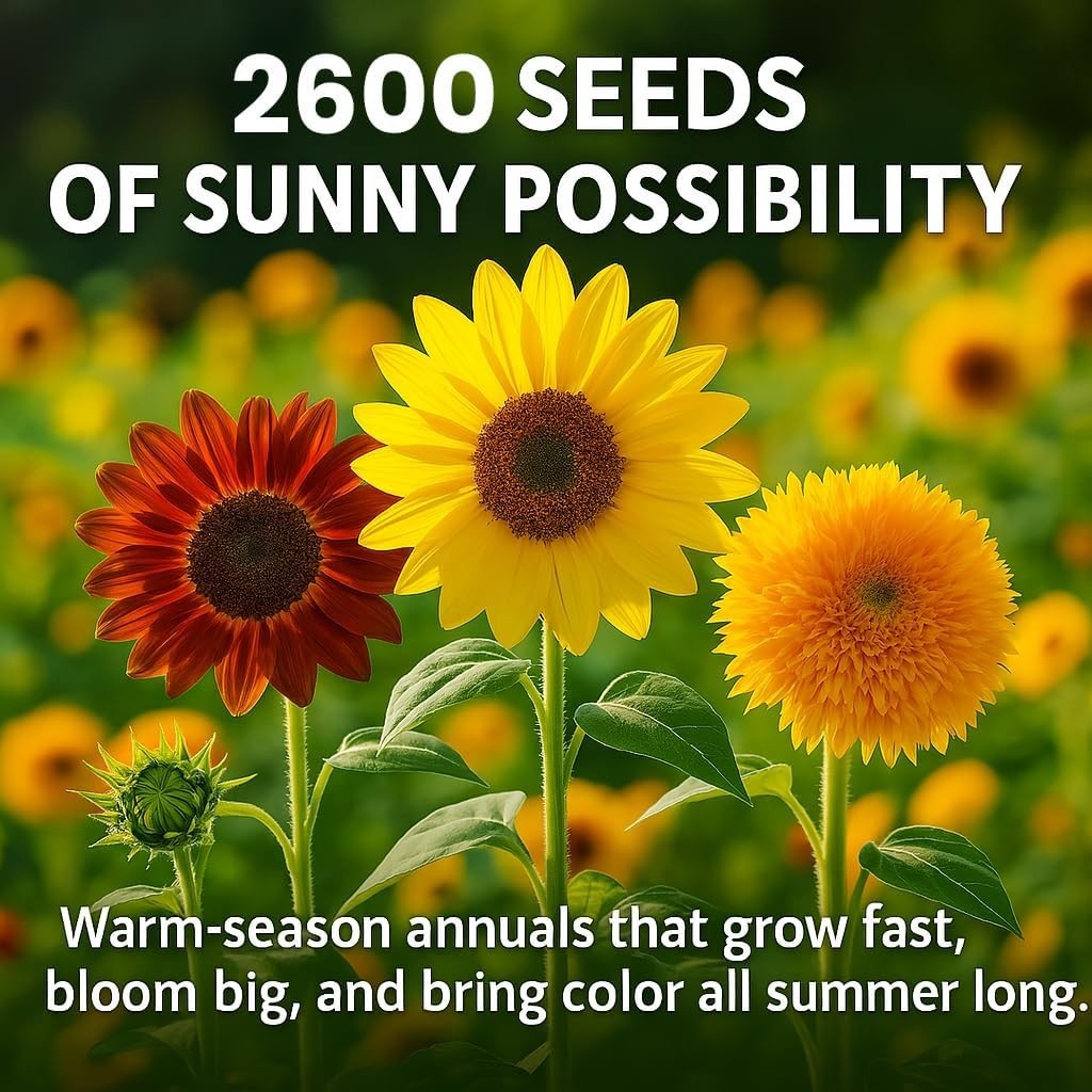 Sunflower Seeds Assortment – 2600+ Planting Seeds