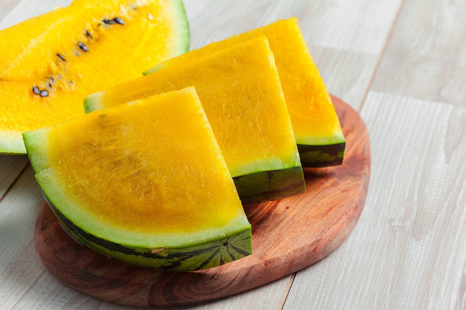 20+ Golden Honey Watermelon Seeds – NON GMO – Heirloom – FRESH