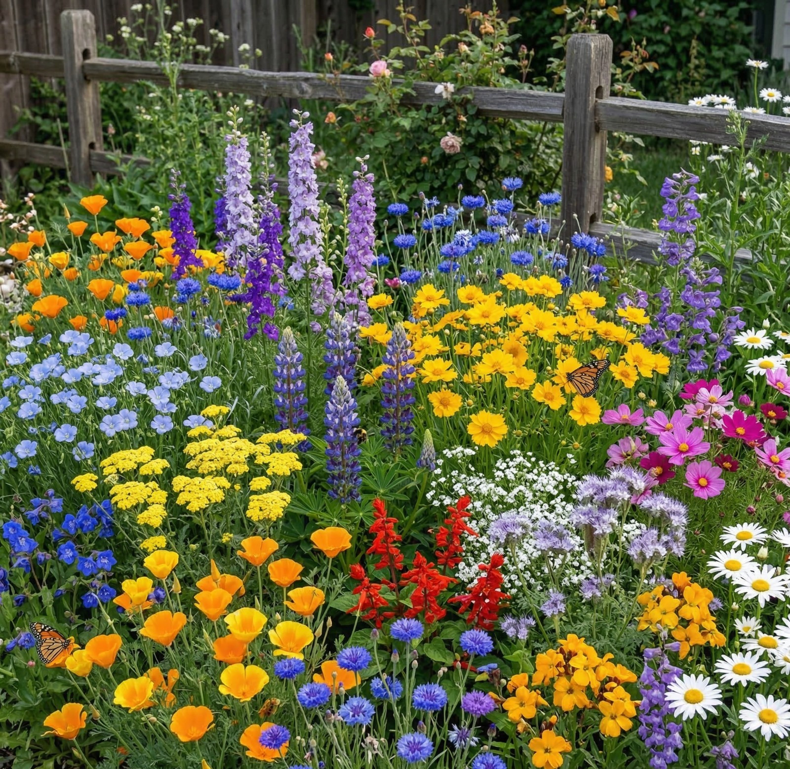Wildflower Mix YOSEMITE Meadow Garden National Park Inspired Pollinator 500 Seed