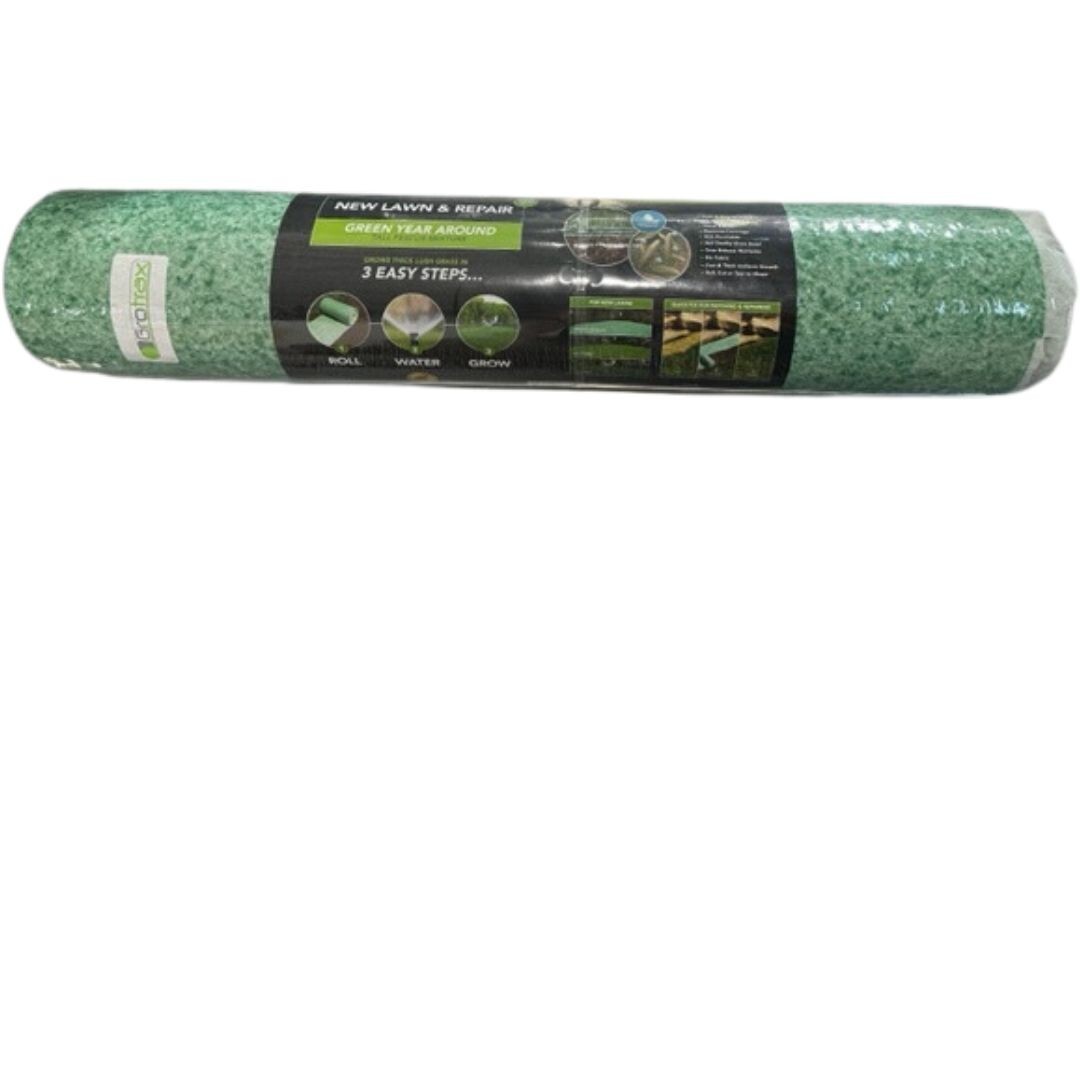 2pk – Growtrax Grass Seed Mat, Year Round Green – 100 Sq Ft Big Rolls