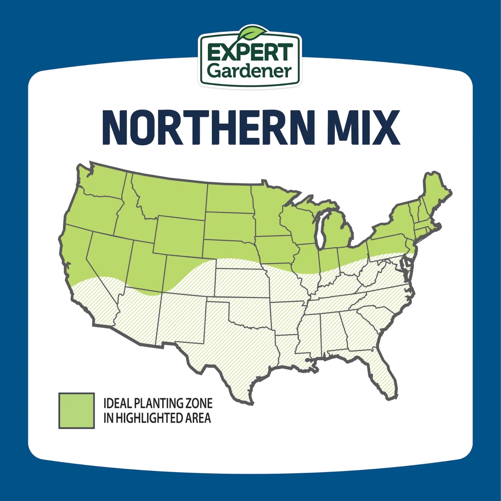 Expert Gardener Sun & Shade Northern Grass Seed Mix 20 lb Sun to Partial Shade