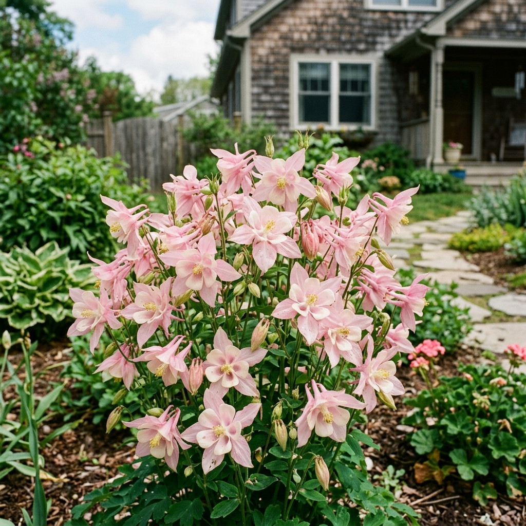 100 Soft Pink Columbine Aquilegia Seeds for Planting – Premium Heirloom Seed