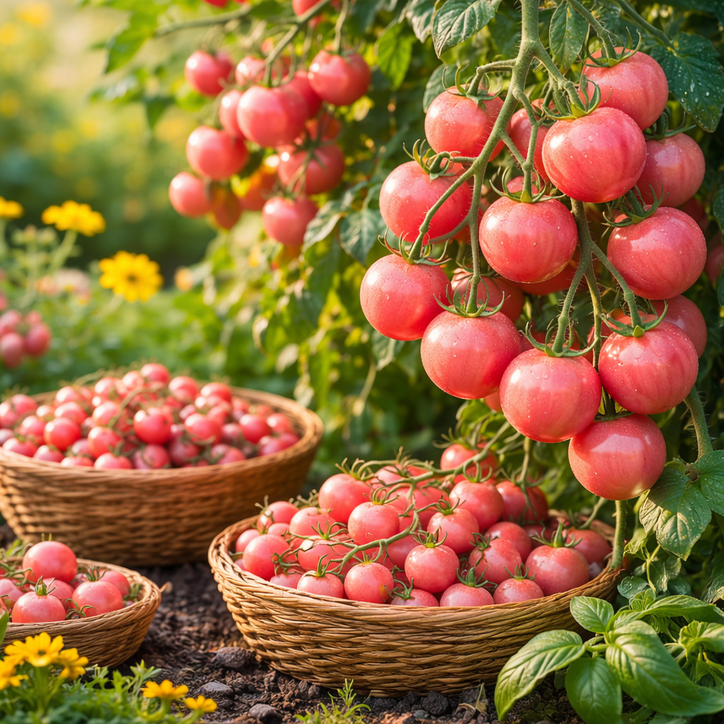 Super Sweet Pink Cherry Tomato Seeds 200+ Non-GMO Garden Snack Tomato