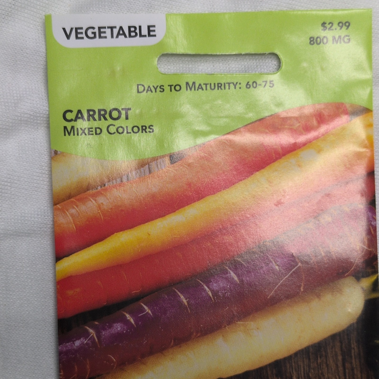 Livingston Carrot Mixed Colors Biennial Multicolor Edible Full Sun Easy Y4190