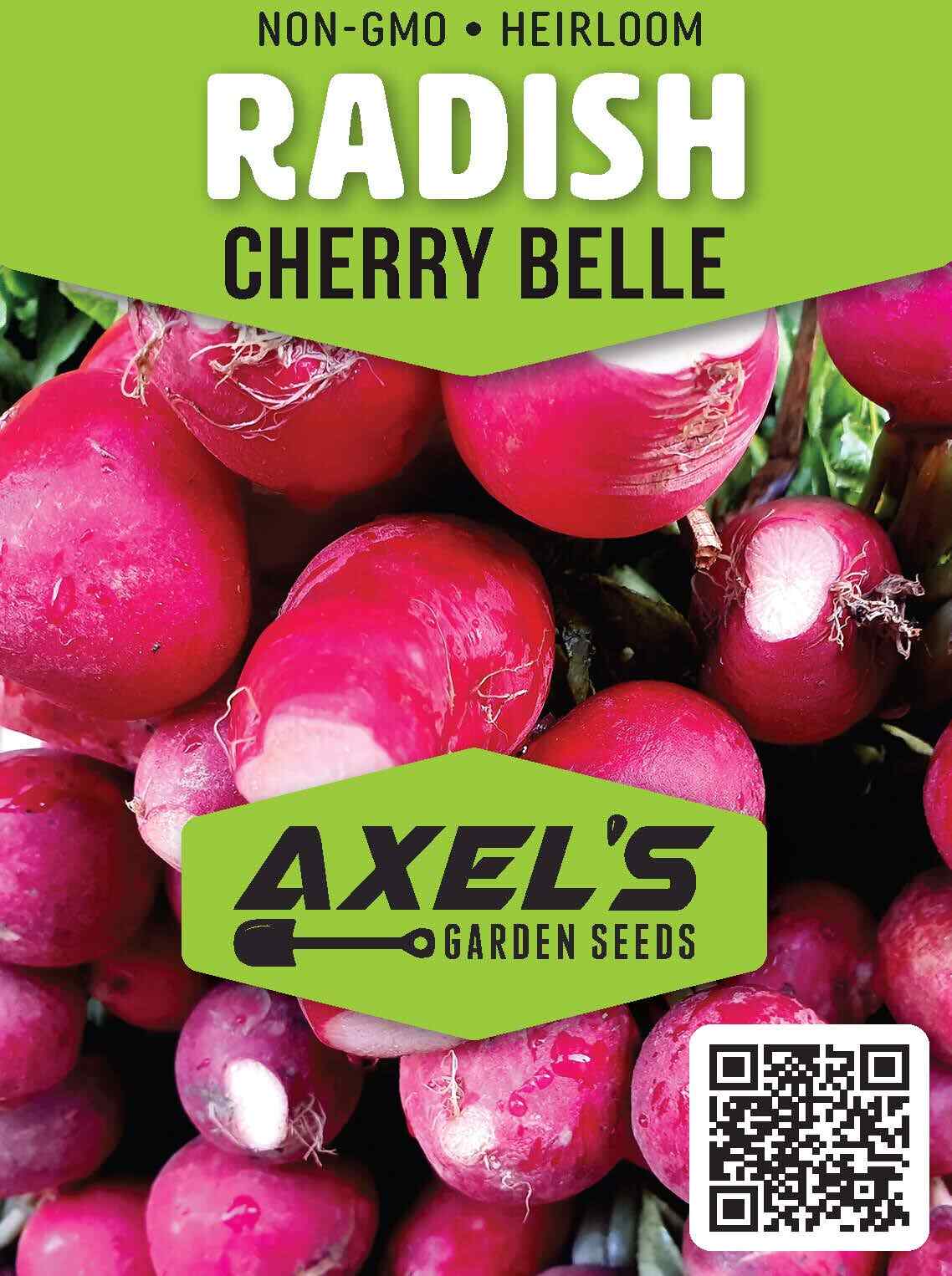 Radish Seeds – Fast Growing Heirloom Non GMO, Free Shipping, Cherry Belle