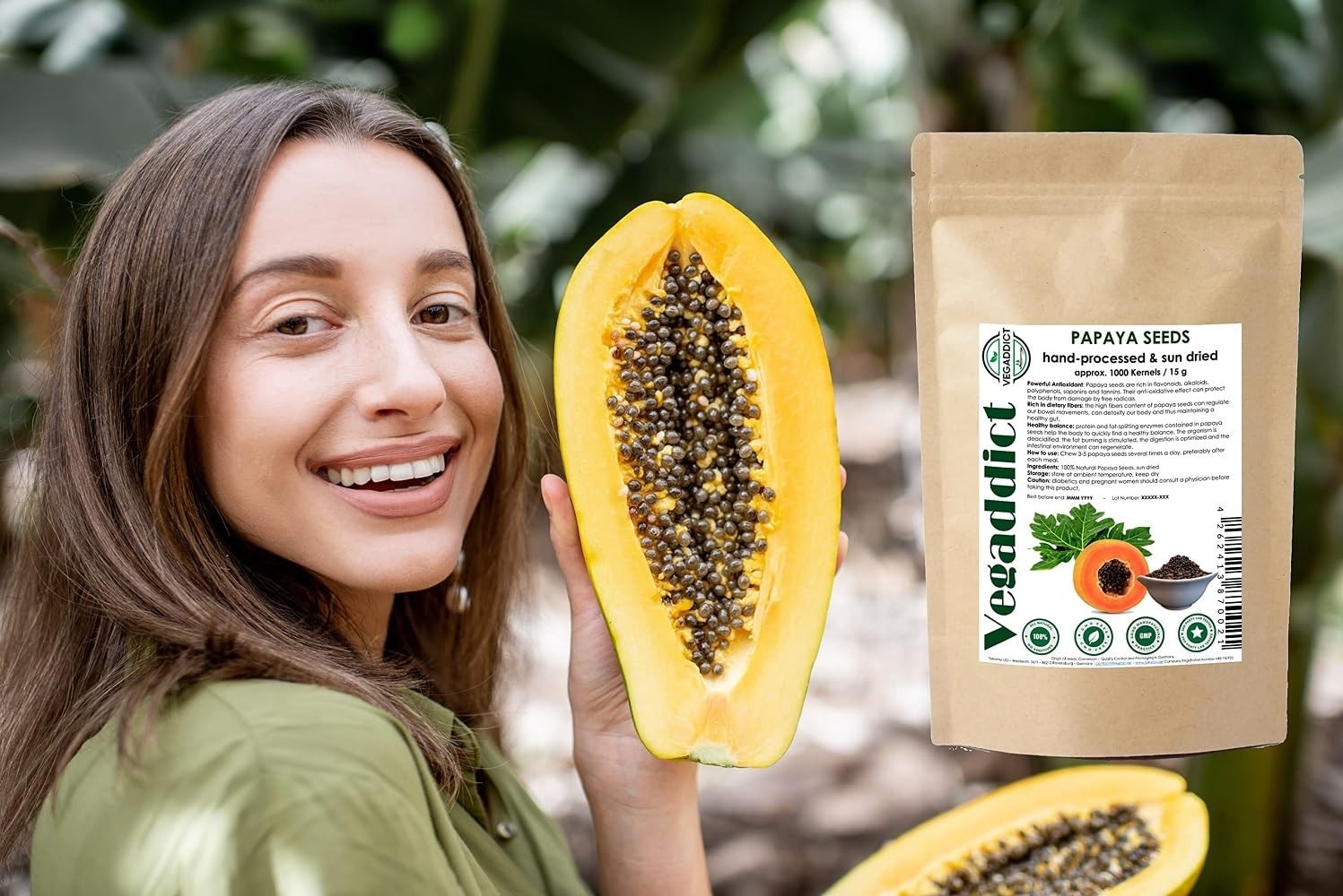 100% Natural Sun Dried Papaya Seeds | High Papaya Enzyme Papain Content | No …