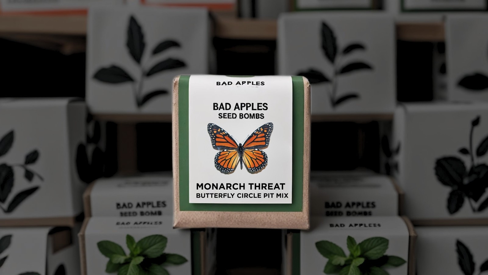Bad Apples Monarch Threat Seed Bombs – Butterfly Mix – Guerrila Garden – 1 Acre