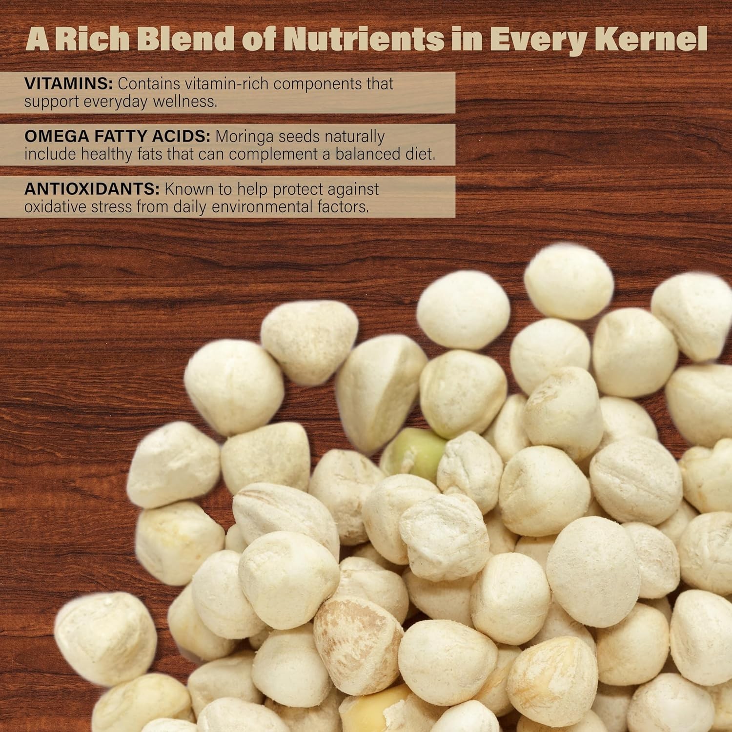 Moringa Oleifera Seeds – 1 Oz. Nutrient-Rich Non-GMO Variety for Culinary Use