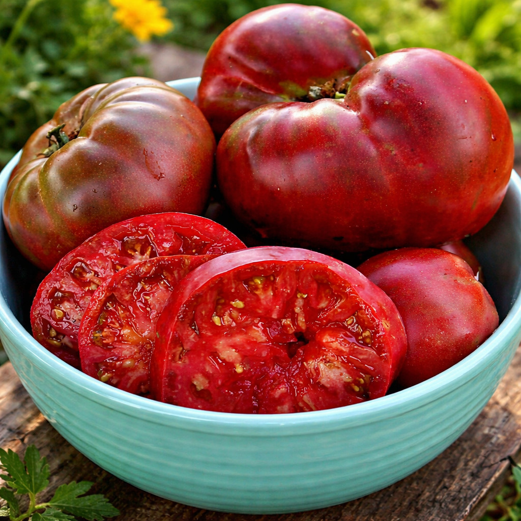 75 Heirloom Paul Robeson Tomato Seeds – Rare, Rich & Smoky Flavor, Indeterminate