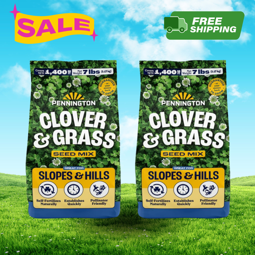 [FASH SALE] 2 Pack Pennington Clover Mixture Blend Grass Seed 7 lb Lawn Seed NEW