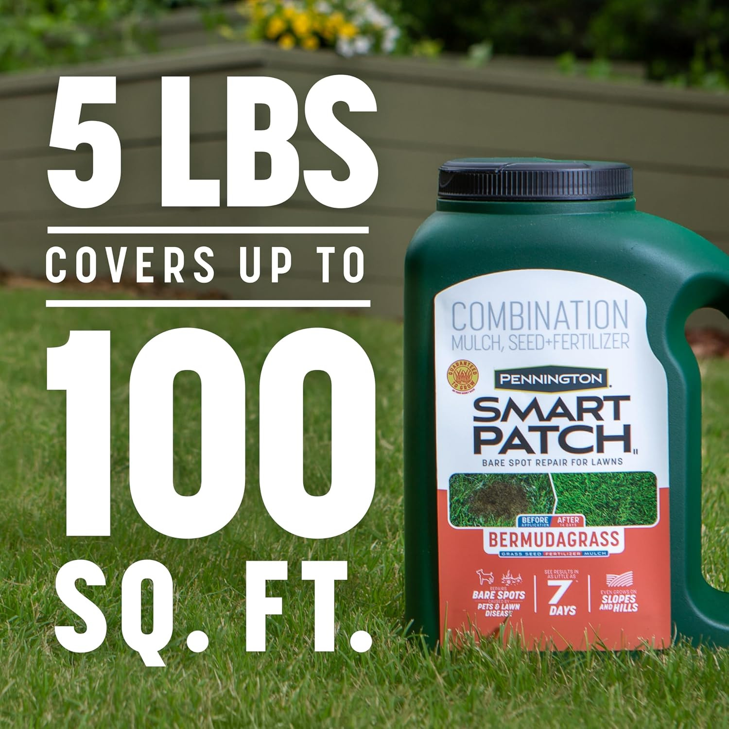 Smart Patch Bermuda Grass Seed, 5 Lb Jug