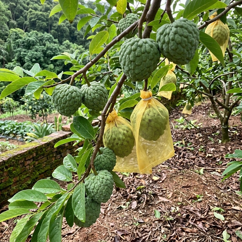 Sugar Apple Plant Seeds – 10pcs – Perfect for Outdoor Garden Container Planting