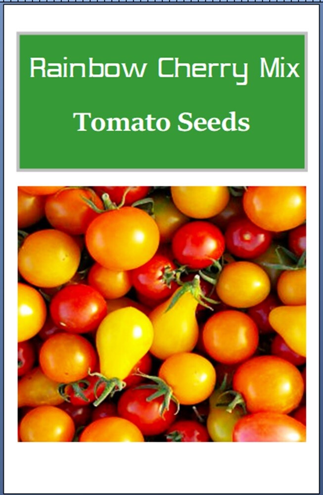 Rainbow Cherry Tomato Mix Seeds | NON-GMO | Heirloom | Fresh Vegetable Seeds