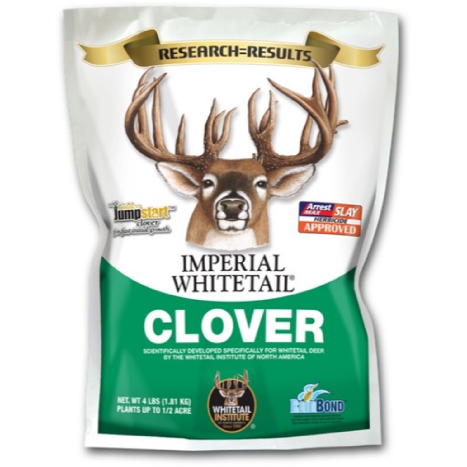 Whitetail Institute IMP2 Imperial Clover Food Plot Seed 2 lb 1/4 Acre