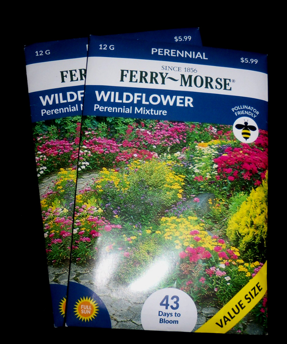 Ferry-Morse Wildflower SEEDS 2 Packs PERENNIAL Mixture 2025