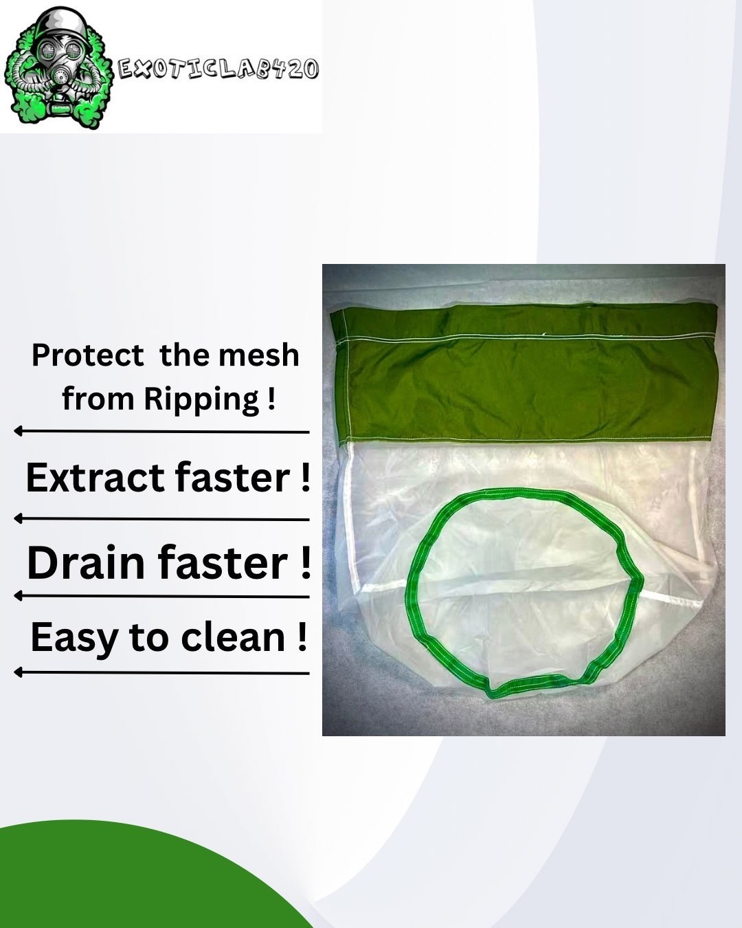 NEW 32 Gallon (Green) Exoticlab420 Bubble Bags 8 Bags Kit(Buy 5 Get 1 Free )