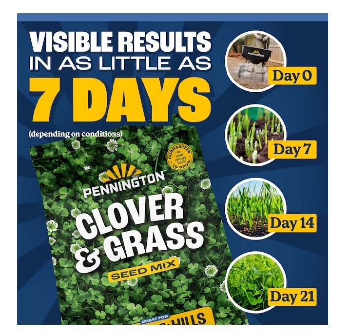 [FASH SALE] 2 Pack Pennington Clover Mixture Blend Grass Seed 7 lb Lawn Seed NEW