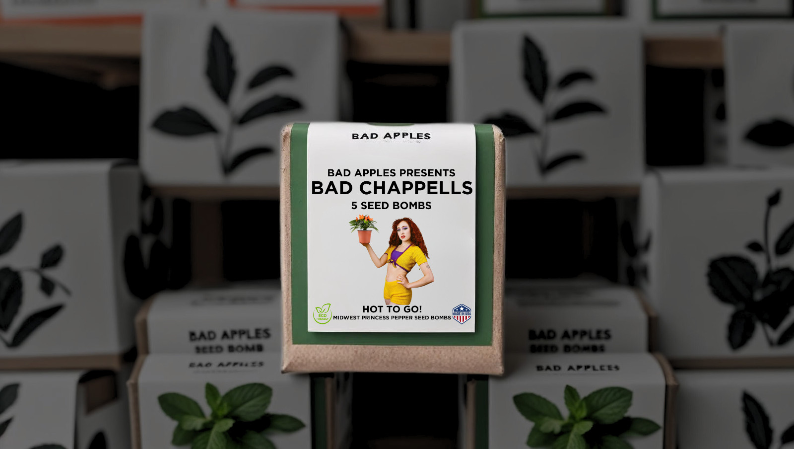 Bad Apples BAD CHAPPELLS HOT TO GO!™ MIDWEST PRINCESS PEPPER SEED BOMBS! Roan