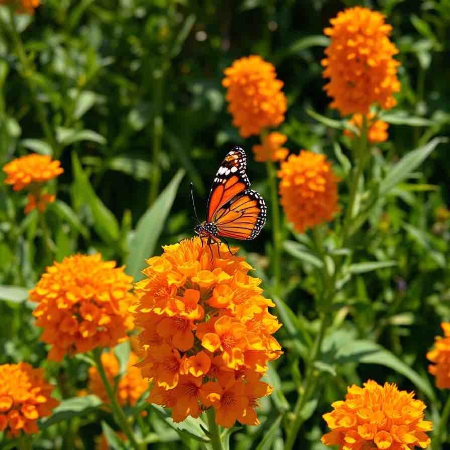 Milkweed Orange Perennial Tuberosa Monarch Butterfly Non-GMO 100 Seeds