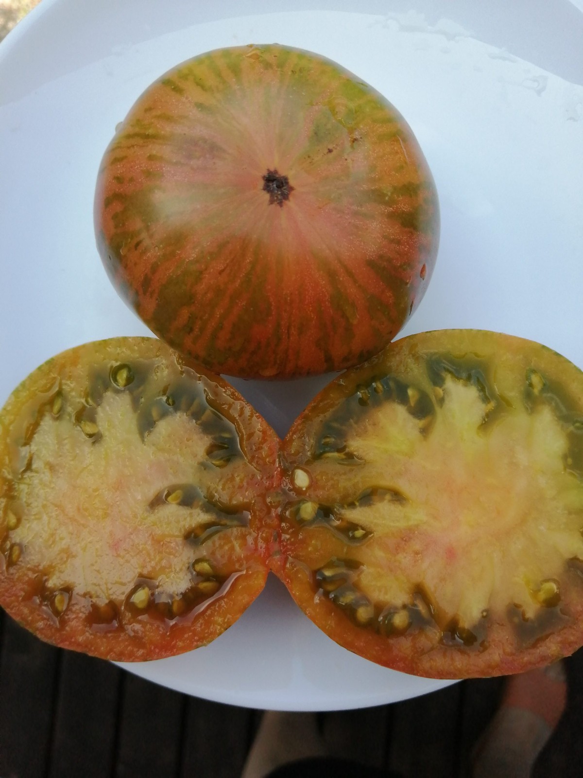 10 seeds Dwarf Peppermint Stripes Tomato ORGANIC Rare DTP