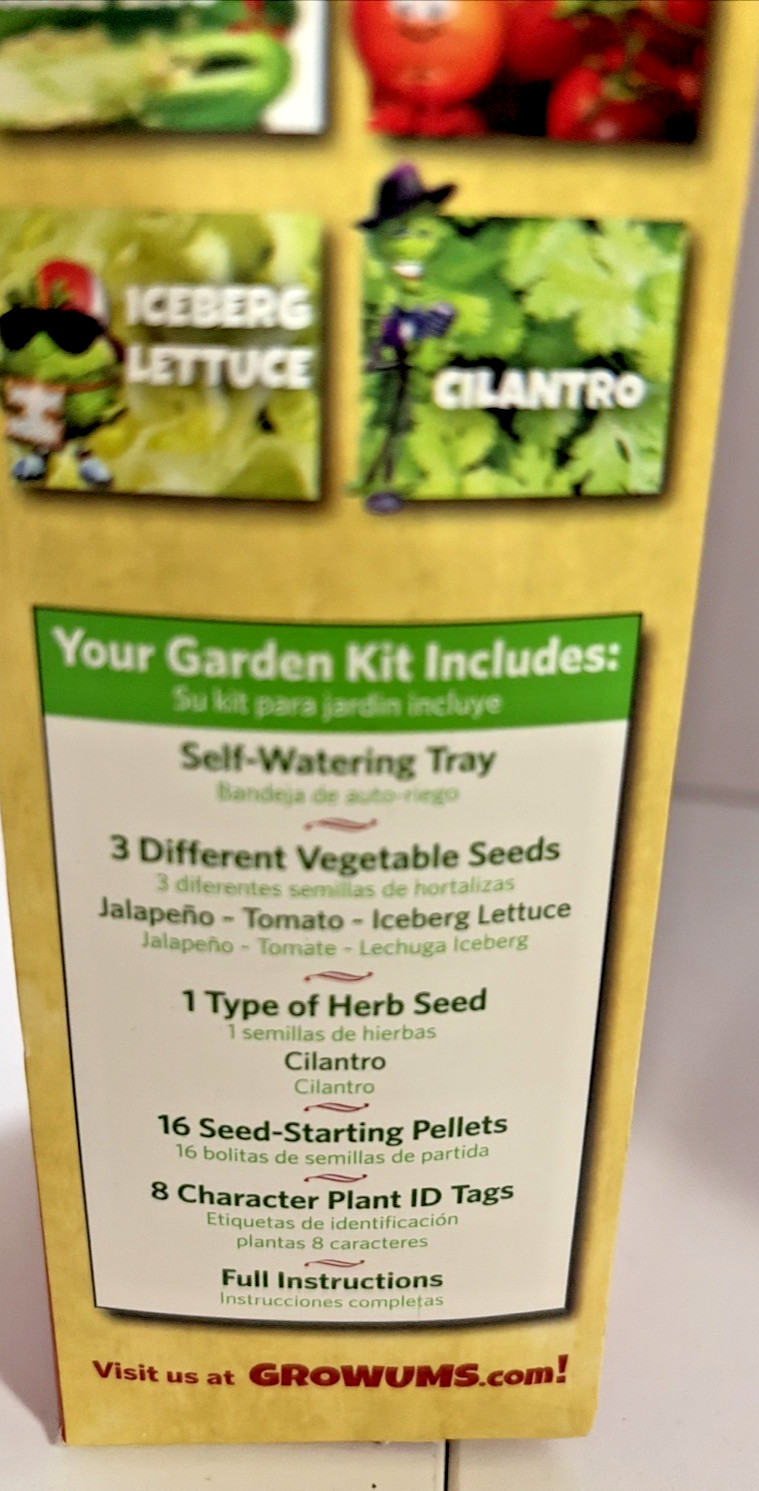 Interactive Gardening Kit-Grow Your Own Taco Garden! By Growums. New In Box