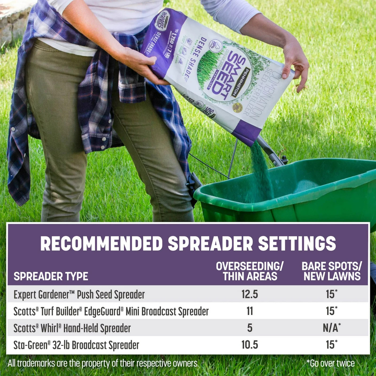 (2 Pack) Pennington Smart Seed Dense Shade Fescue Grass Mix 7 lb Bags 14lb Total