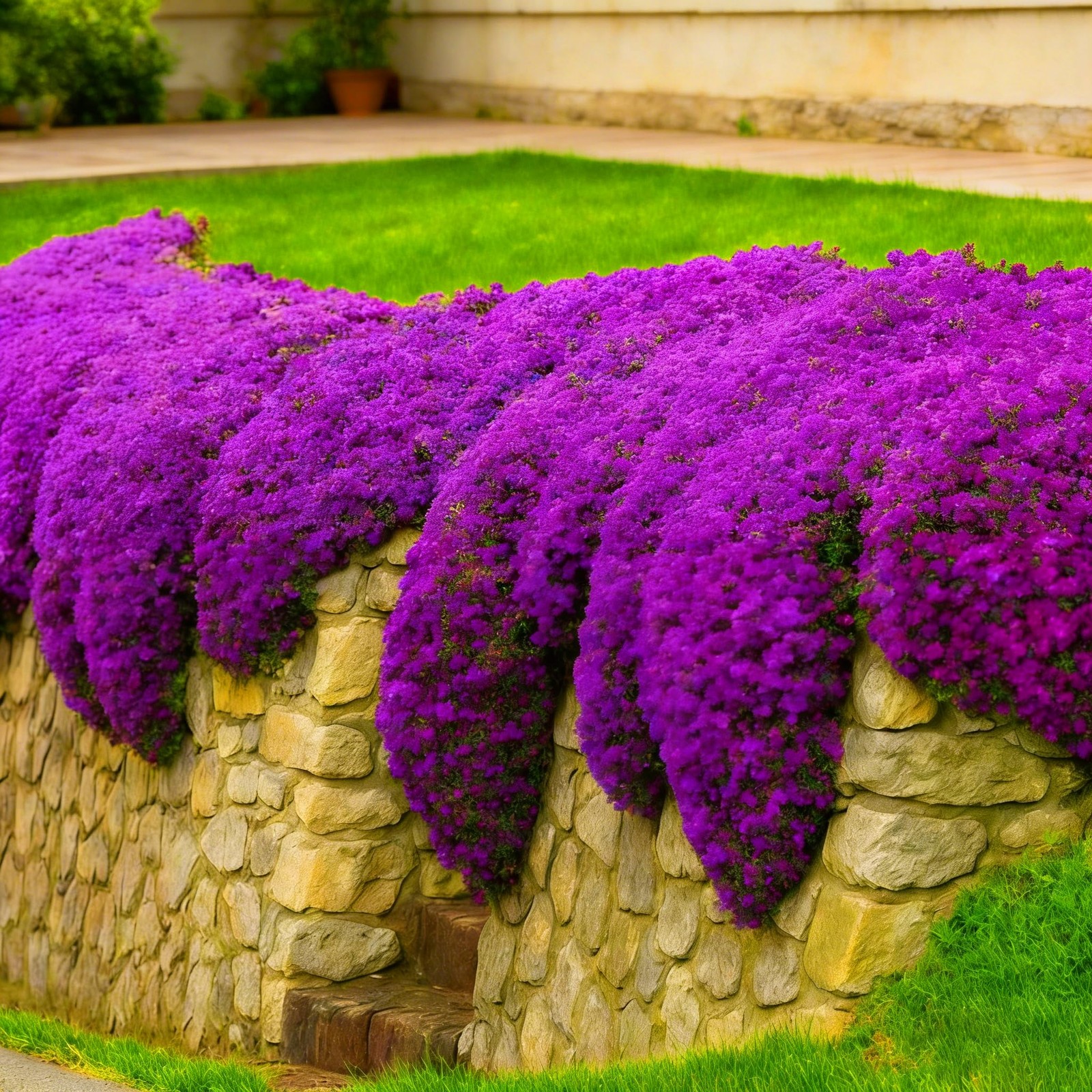 Purple Creeping Thyme Ground Cover Flower Seeds for Planting, 20008pcs Perenn…