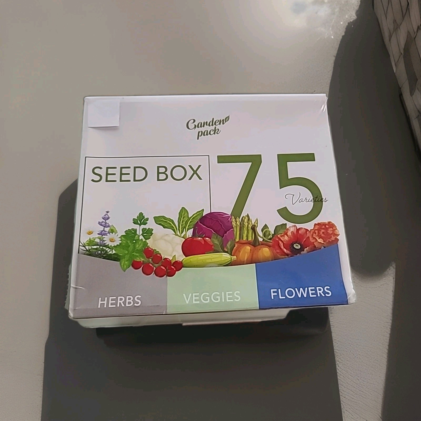 garden pack, Grow Your Own 75 Varieties Seed Box Over 40,000 Seeds NEW & SEALED