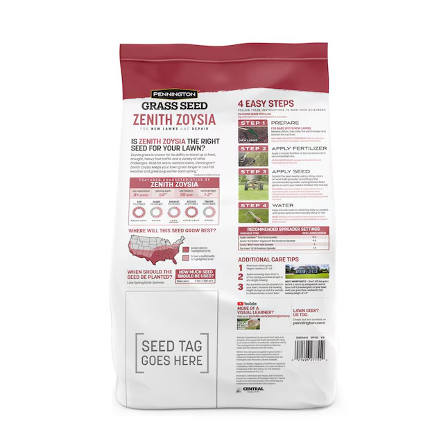 Pennington Zenith 5-lb Zoysia Grass Seed-SALE