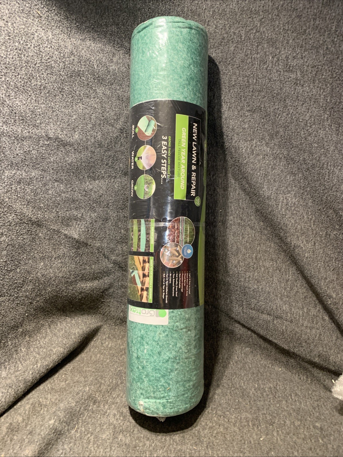 Grotrax Biodegradable Grass Seed Mat – 100 sqft Year Round Green – Grass Seed