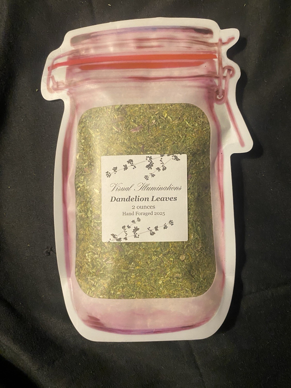 2oz Dried Native Maine Dandelion Leaves