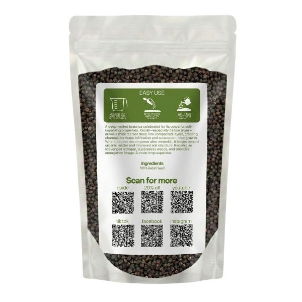 Old Cobblers Farm™ Wicked Tuff Turf Daikon Tillage Radish Seed – Soil Builder