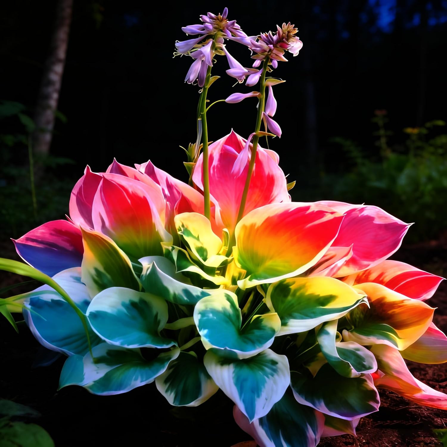Mixed Hosta Seeds Collection(300+ Seeds),Variegated & Blue Foliage Shade Plants,
