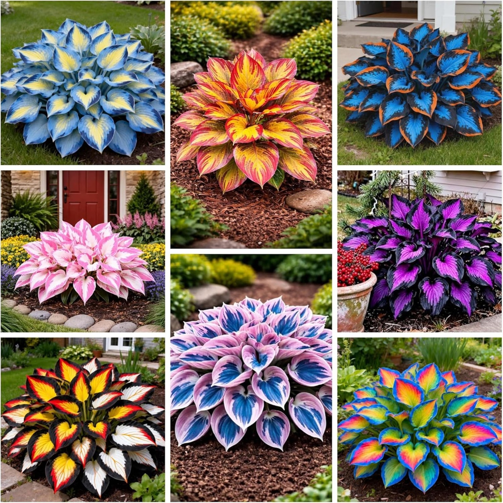 Perennial Hosta Seeds for Planting, Rich Foliage, Heart Shaped Leaves, Drought