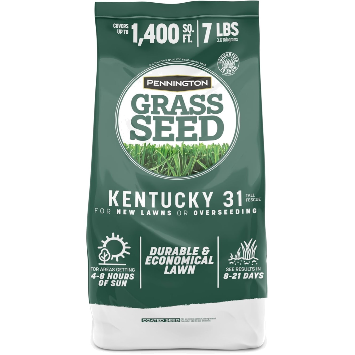 Durable 7 LB Kentucky 31 Tall Fescue Seed for Lush, Drought-Resistant Lawns