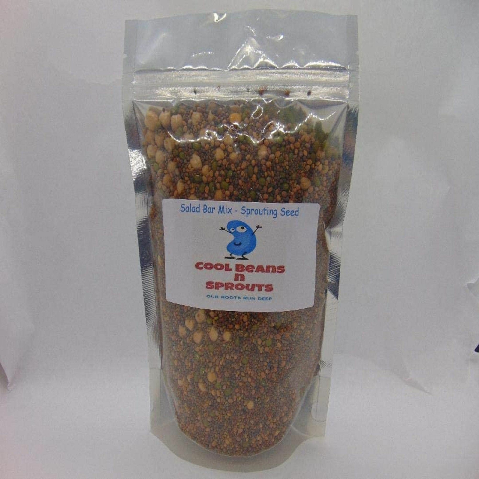 The Salad Bar Mix Seeds for Sprouting microgreens, “COOL BEANS n SPROUTS” Brand.
