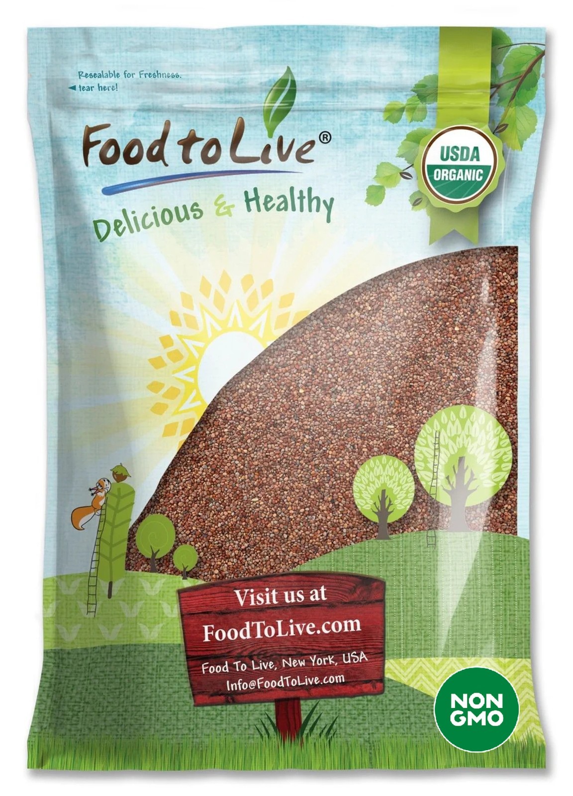Organic Radish Seeds for Sprouting – Non-GMO, Kosher, Raw – by Food To Live