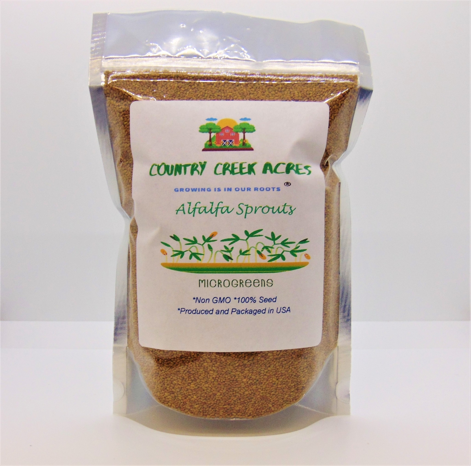 Non-GMO Alfalfa Seeds For Sprouting Sprouts Microgreens (2oz )