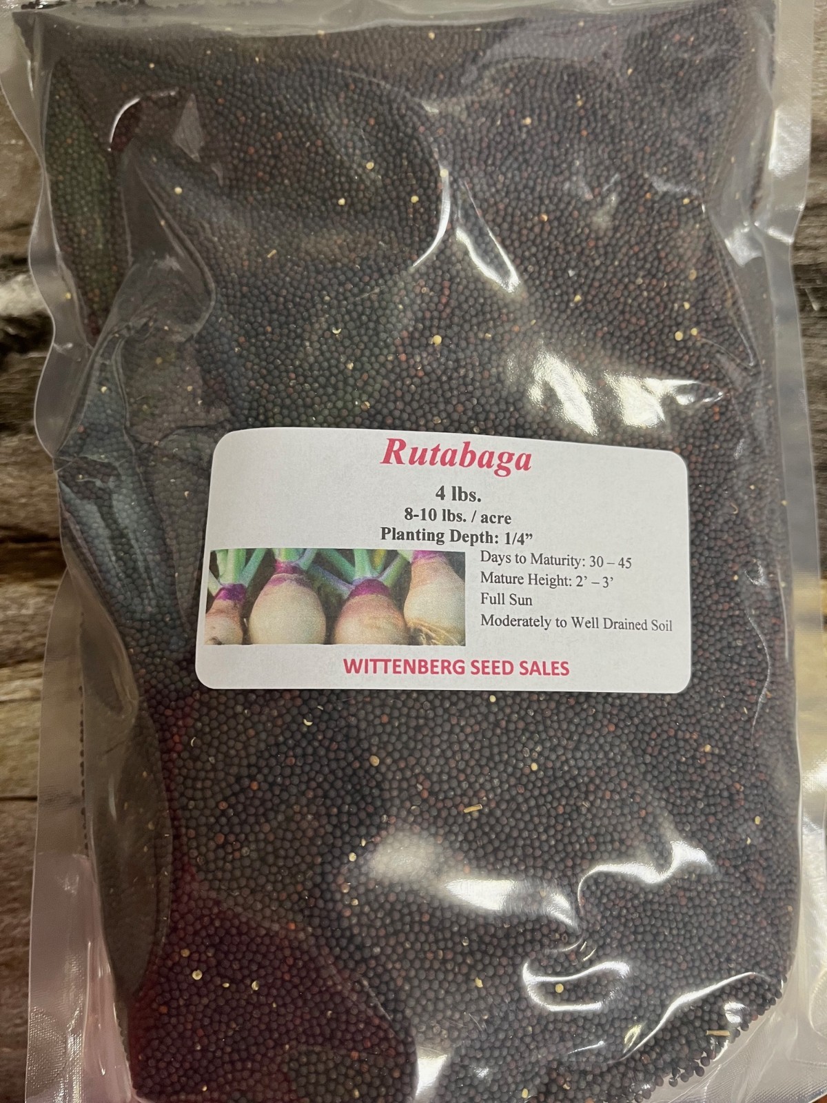 4 lbs Rutabaga Seed – Deer Food Plot Seed