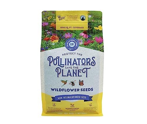 Wildflower Pollinator Seed Mix – 1lb, 18 Varieties, Eco-Friendly, Coneflower, Su