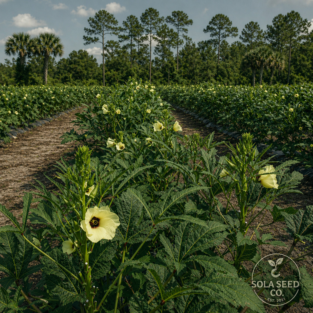50 Southern Hauler Okra Seeds. Plant Selection for Vigor and Production. Non-GMO