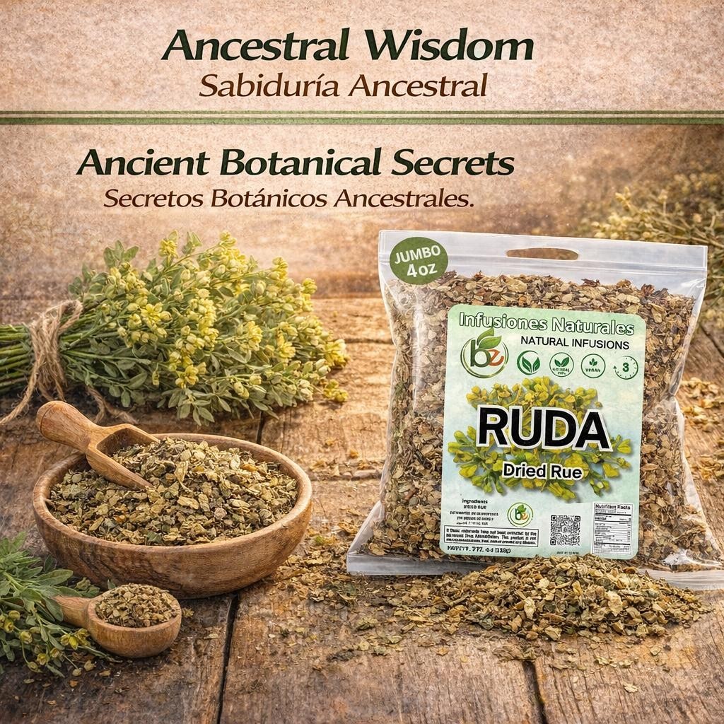 Ruda Seca Té (Rue Dried Herbs Tea) 4oz (113g) – Ruta Graveolens – 100% Natural,