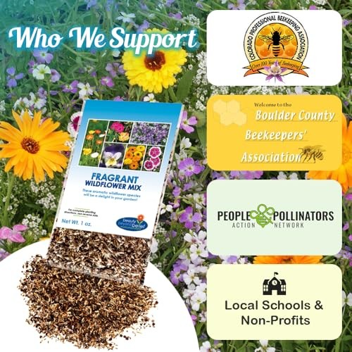 Fragrant Wildflower Seeds Mix – 1oz, Aromatic Annual and Perennial Wildflower