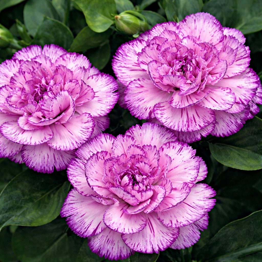 100 Carnation Seeds Dianthus Flowers Seed Flower Perennial “Bi Color Purple”