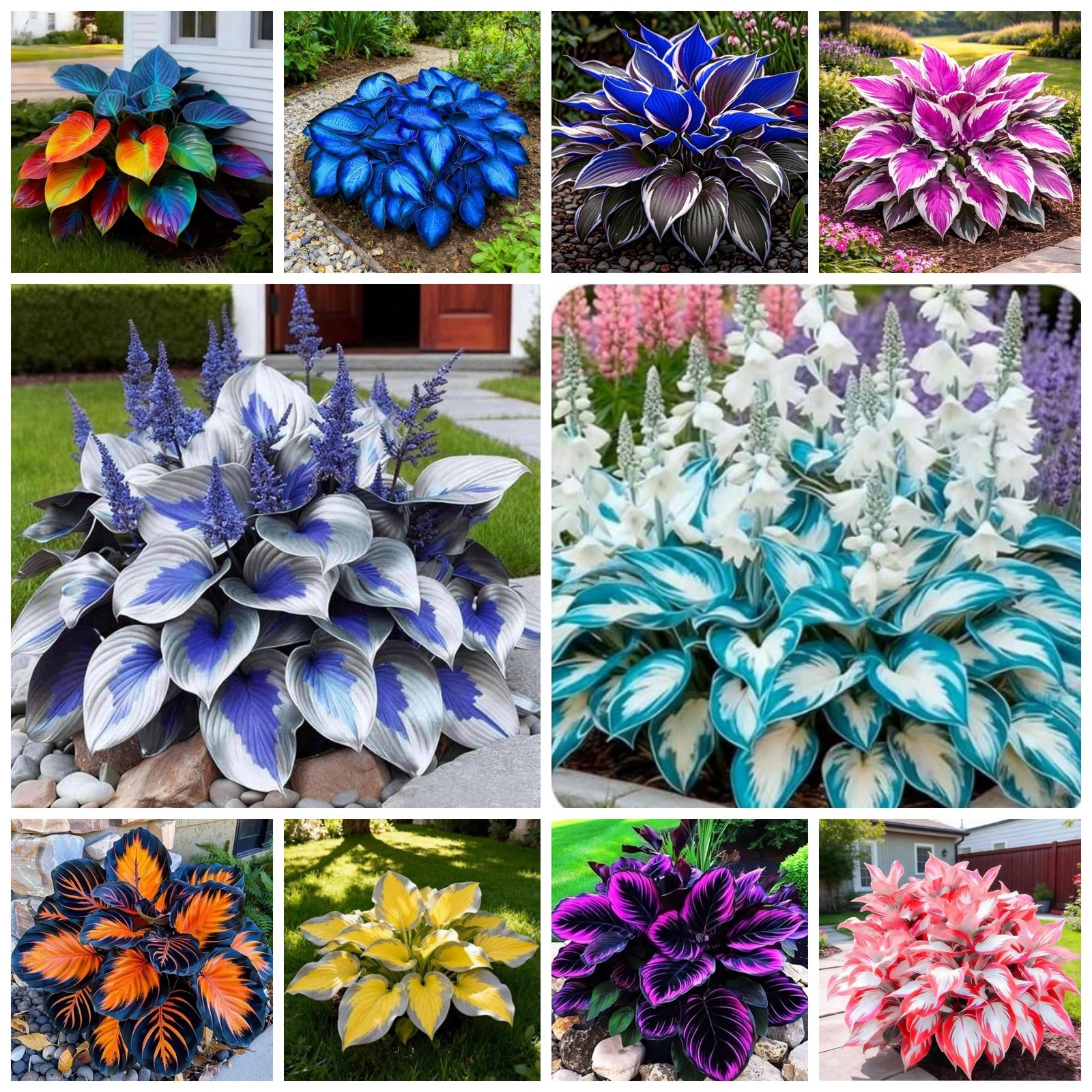 365+ Hosta Seeds for Planting Drought Tolerant Blue Hosta Plants Perennial Heart