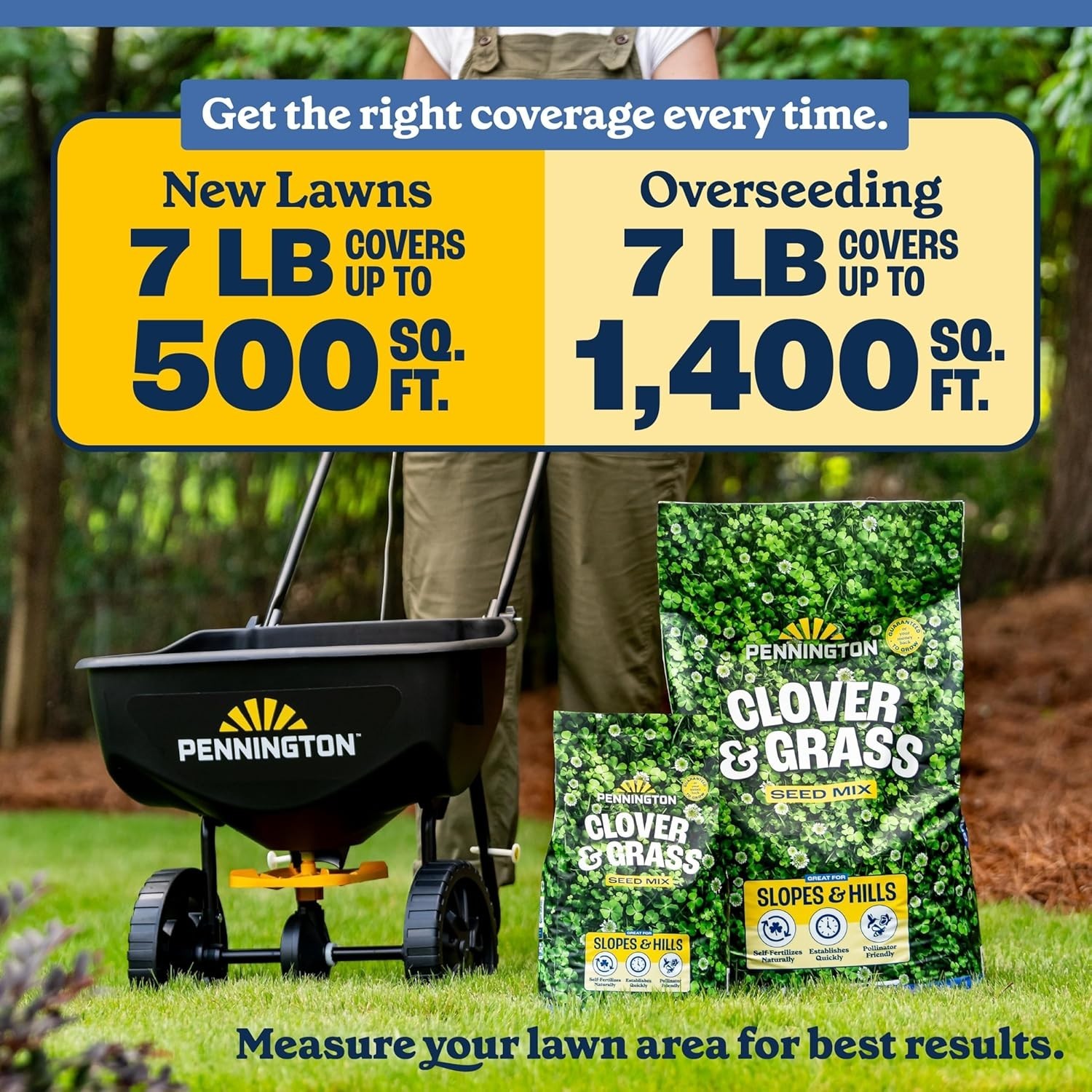 Durana Clover and Grass Mix 2-Pack – Pollinator-Friendly Low Water Lawn Solution