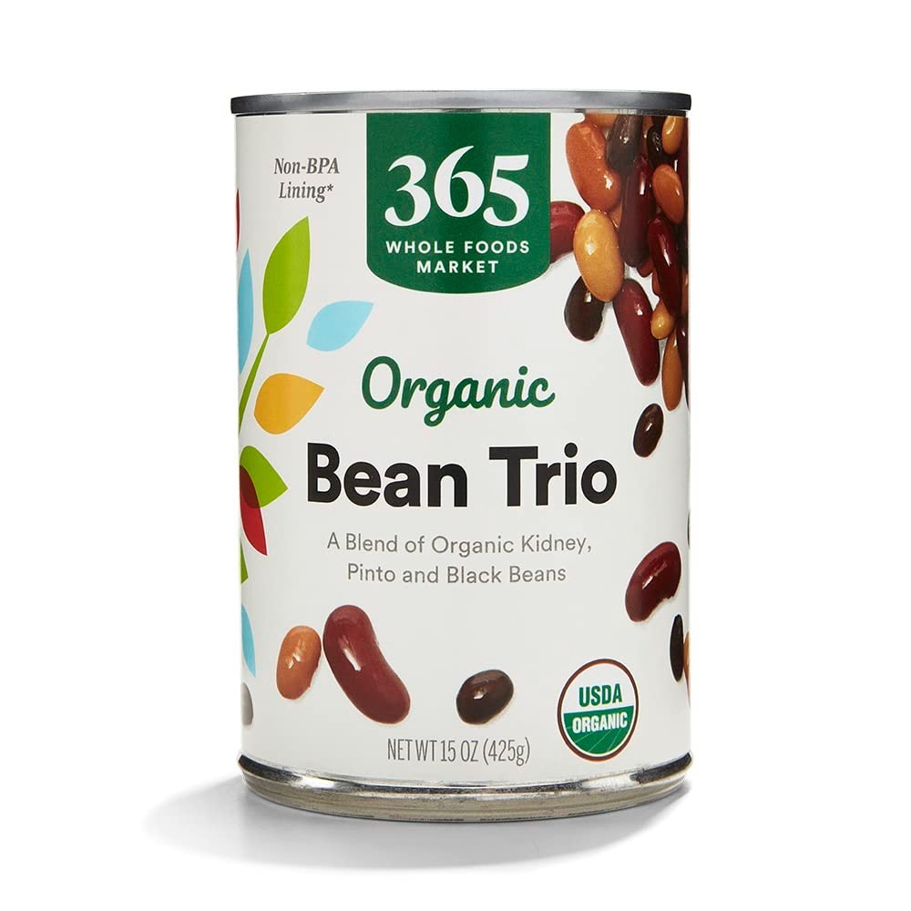 15 Ounce Organic Kidney Pinto Black Beans Low Sodium Whole Beans