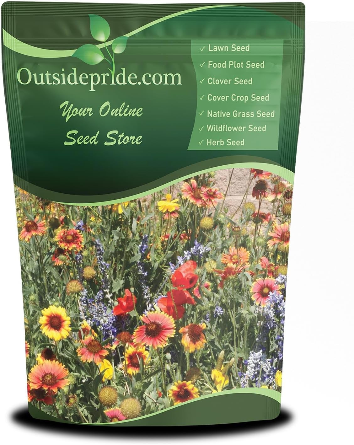 Outsidepride Dryland Wildflower Seed Mix – 1/4 lb. Colorful Blend of Drought Tol