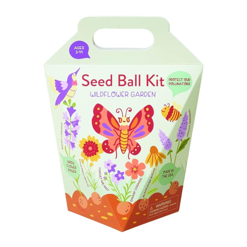 Modern Sprout Seed Ball Kit DIY Brown Outdoor Full Sun Moderate Watering
